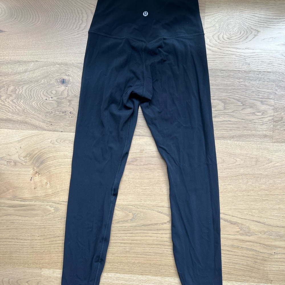 Lululemon Athletica Black Leggings Stretchy Athletic Fabric
